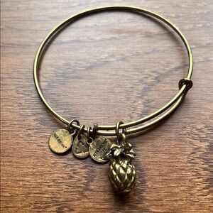 Gold Adjustable Charm Bracelet with Elegant Design